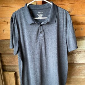 Apt. 9 Dark Blue Polo Shirt Classic Style